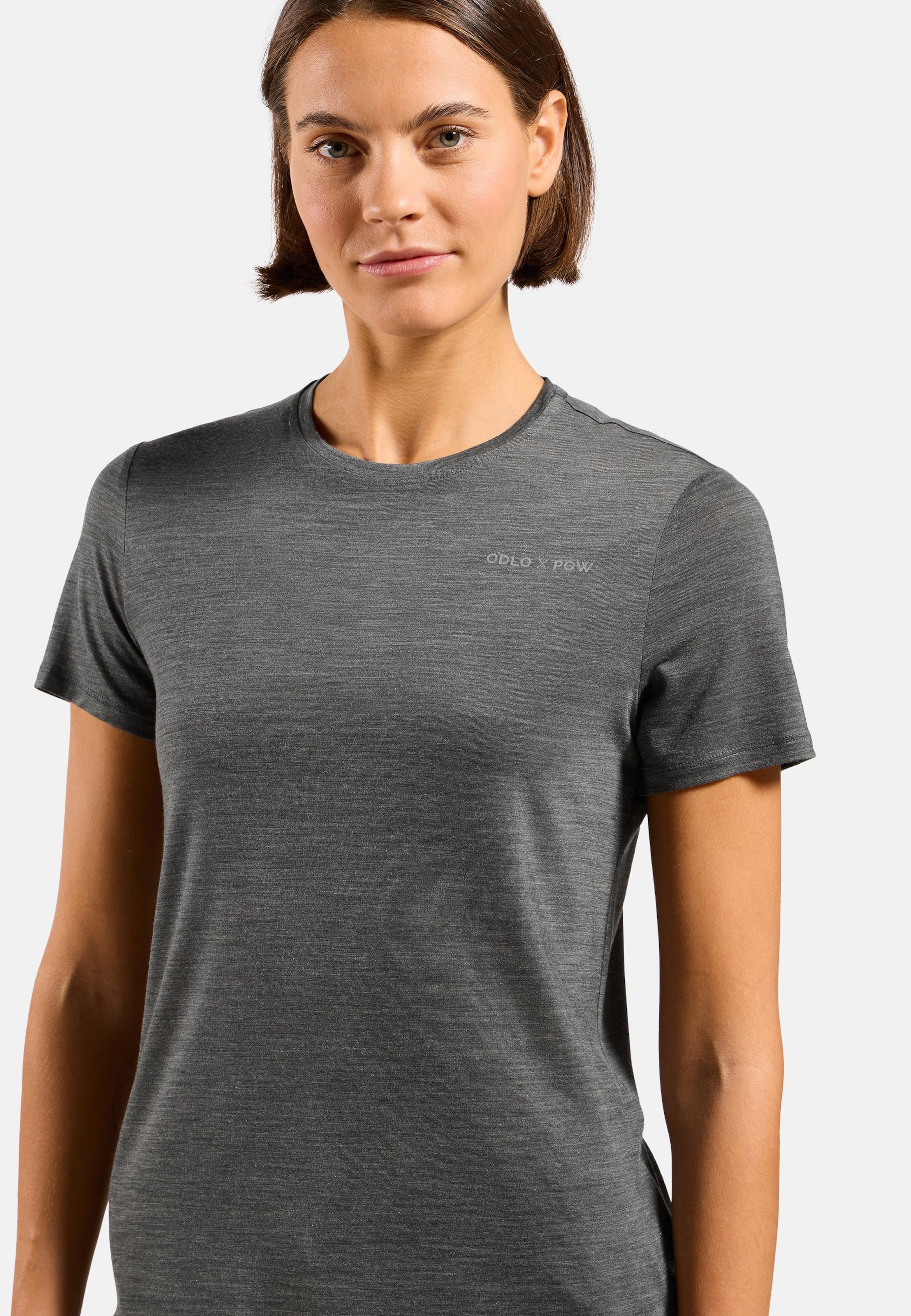 Odlo x POW Collective Voices T-Shirt aus Merinomix in urban chic melange
