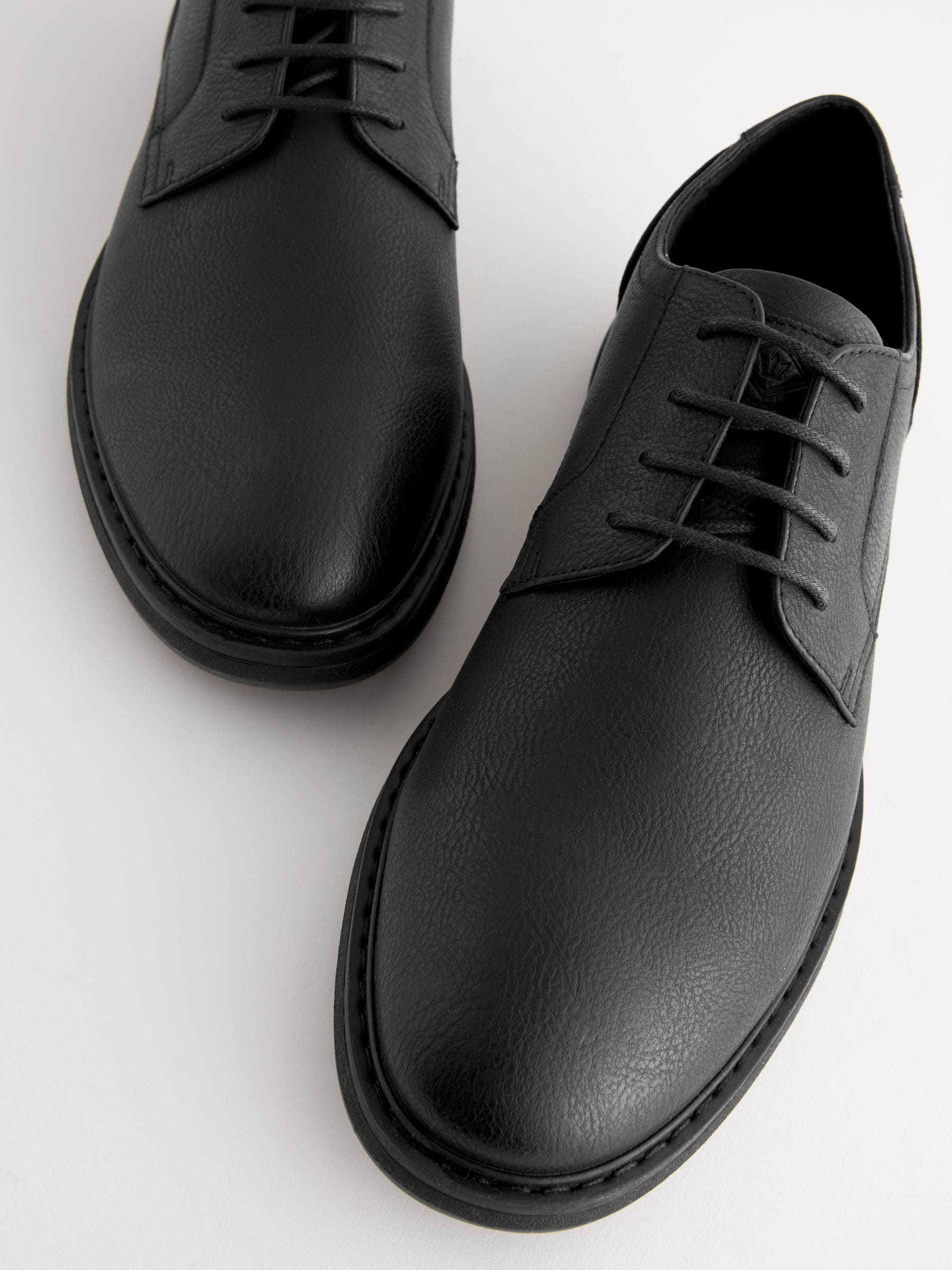 Zwart - Wedge Derby Shoes