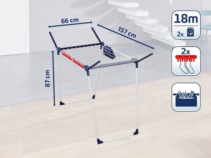 Pegasus - 180 Solid Plus - Droogrek - 18 Meter - Inclusief Wasknijperzakje