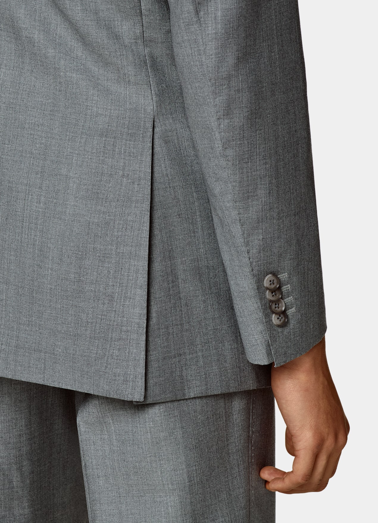 Costume Havana coupe Tailored gris clair