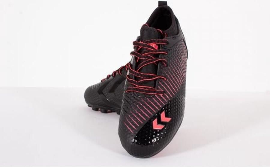 Hummel Zoom FG Jr. voetbalschoenen zwart rood Imitatieleer 31