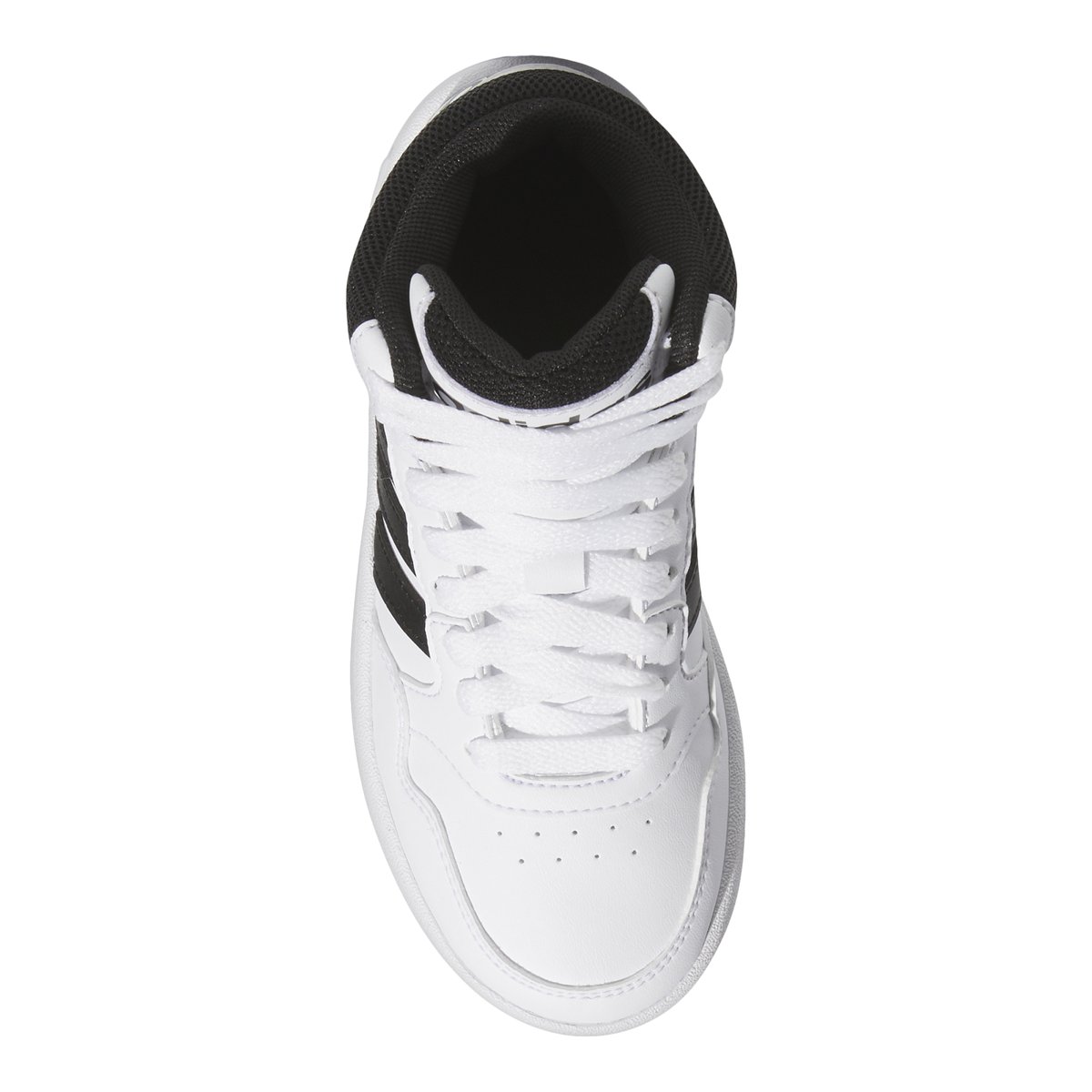 ADIDAS-Hoops_mid-jb-Baskets de basketball - Talon plat - Débordement Blanc