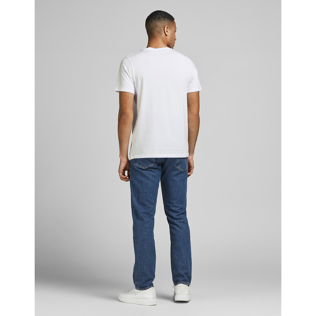 JACK & JONES<br>Camiseta com gola redonda e mangas curtas