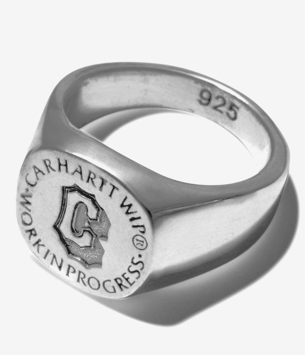 Carhartt WIP Varsity Signet Ring (silver) online kaufen | skatedeluxe
