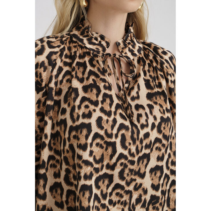 A-VIEW Leosine blouse Sand/black