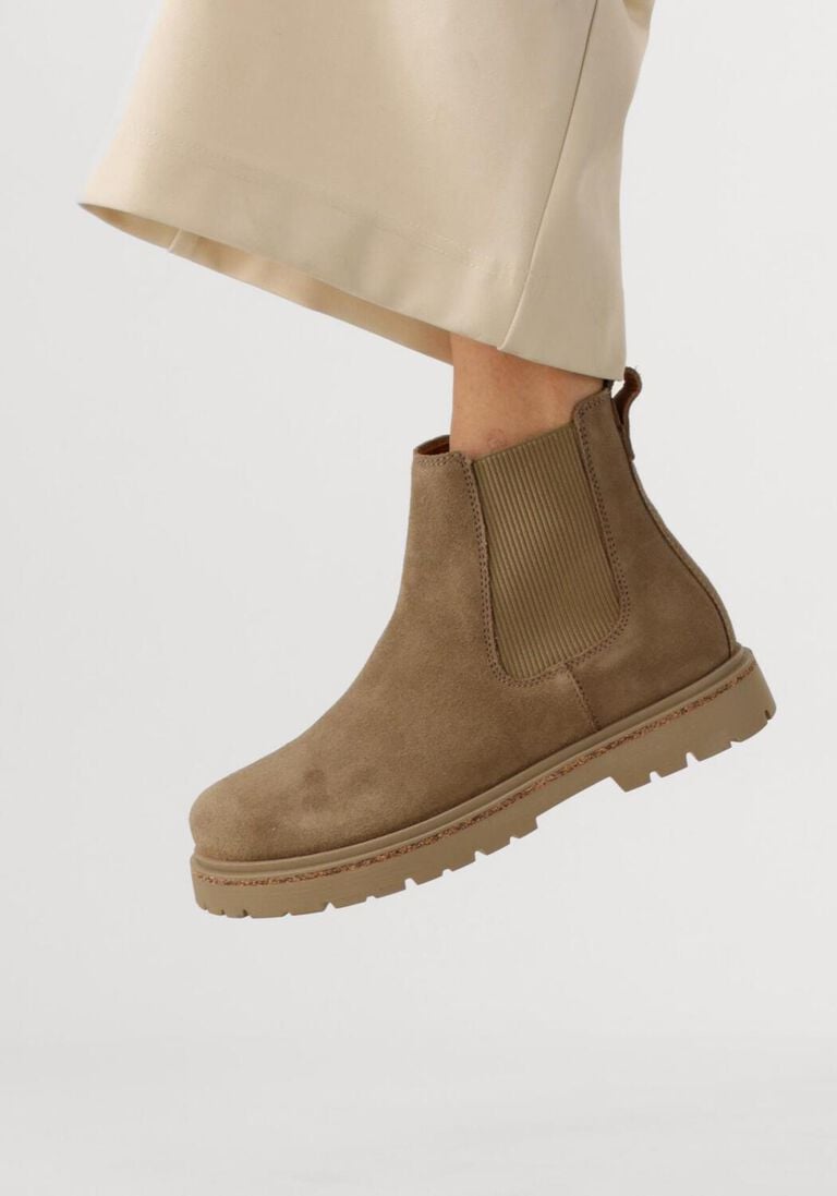 taupe birkenstock chelsea boots highwood slip on mid w