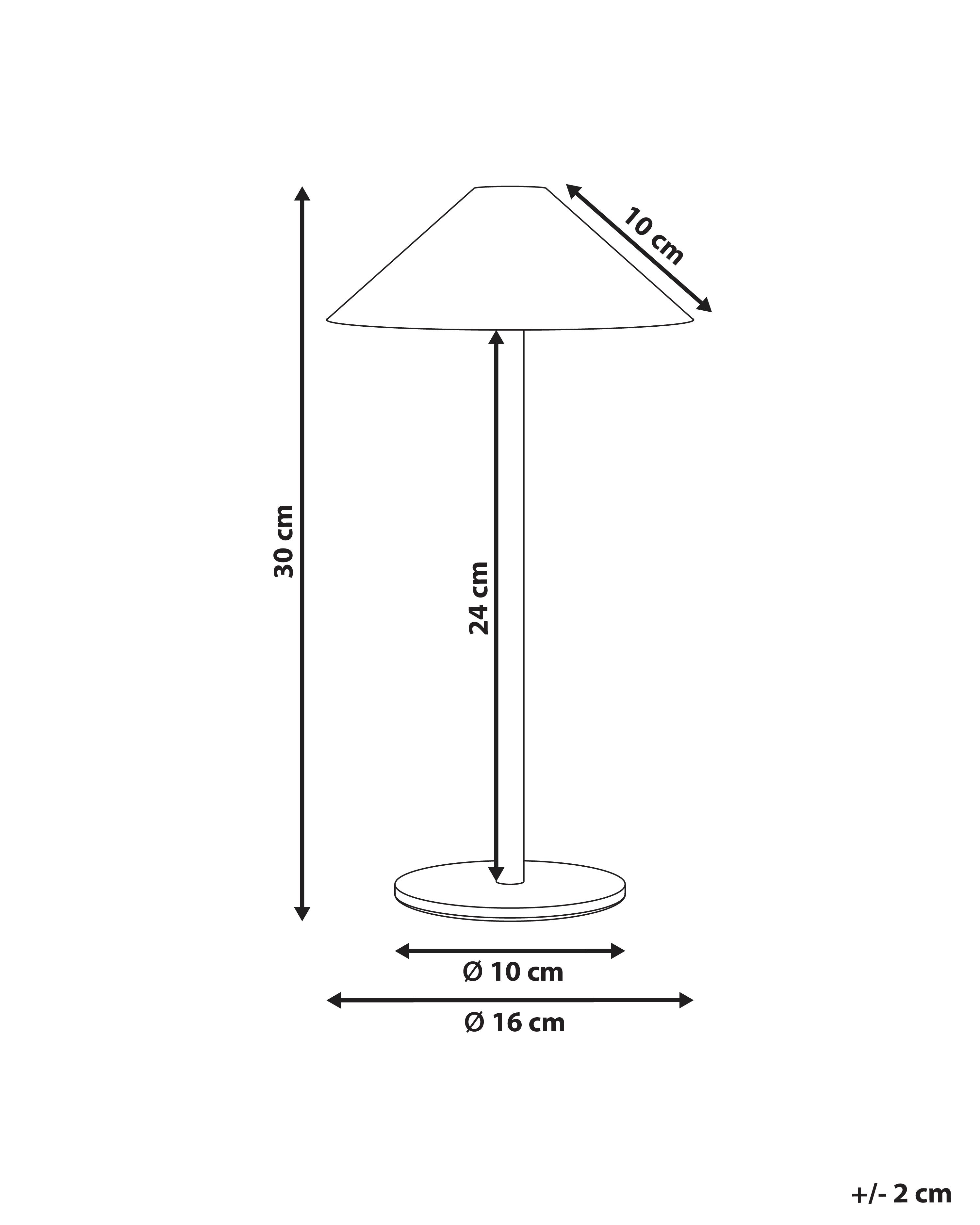 LED draadloze tafellamp MODJO met dimmer Metaal Goud