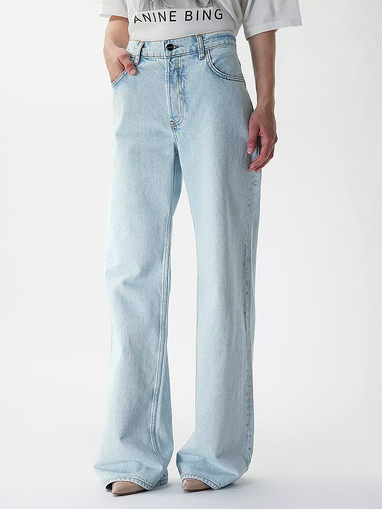 ANINE BING Jeans Wide Fit HUGH blau