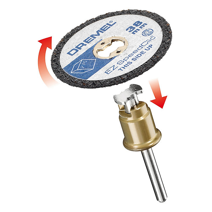 5 disques plastique à tronçonner Dremel SpeedClic 38 mm