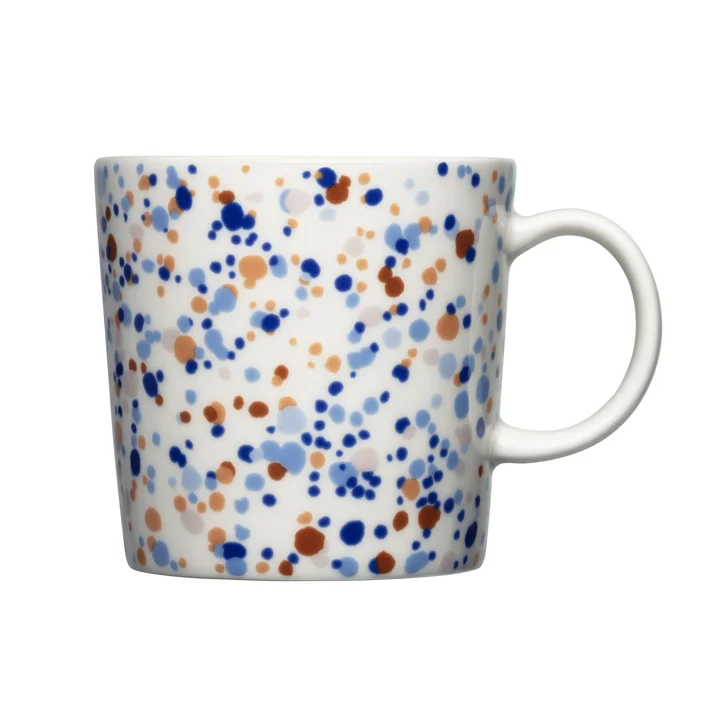 Iittala - Oiva Toikka Becher mit Henkel 0,3 l, blau-braun