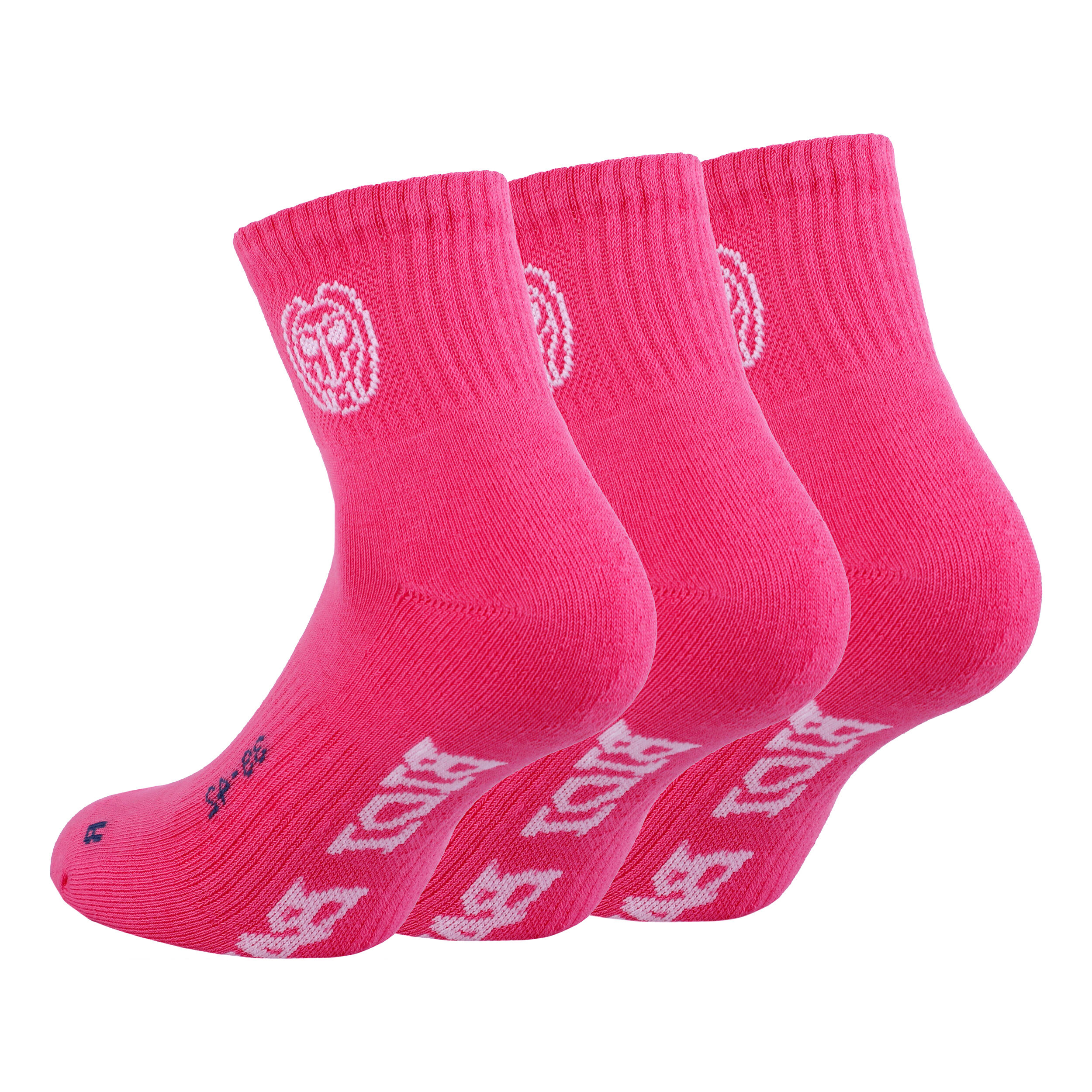 BIDI BADU Anchor Ankle Move Chaussettes De Tennis Pack De 3 - Pink