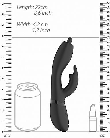 VIVE By Shots - Nilo - Pinpoint Rotating G-spot Rabbit - Black