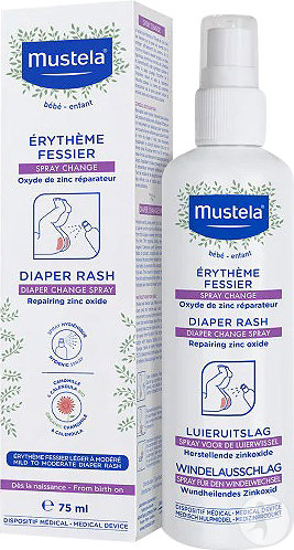 Mustela Bébé-Enfant Érythème Fessier Spray Change Flacon 75ml