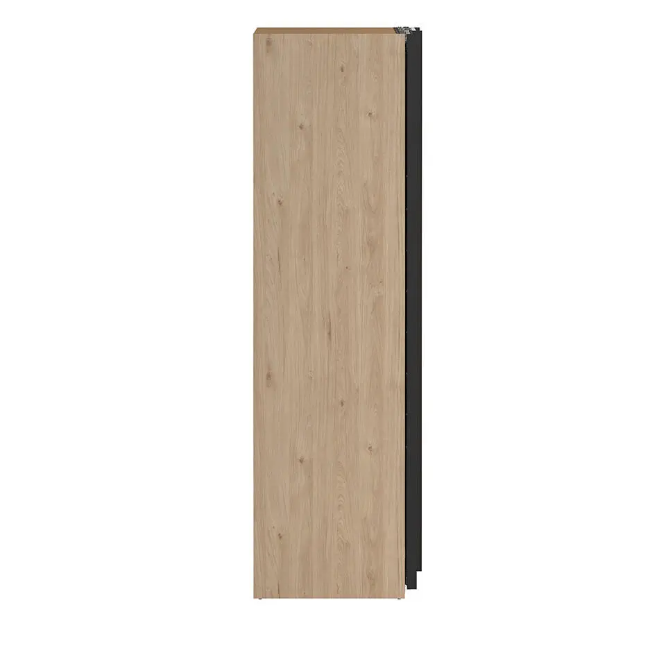 Hioshop Como schuifdeurkast 2 deuren 120x220cm eikdecor
