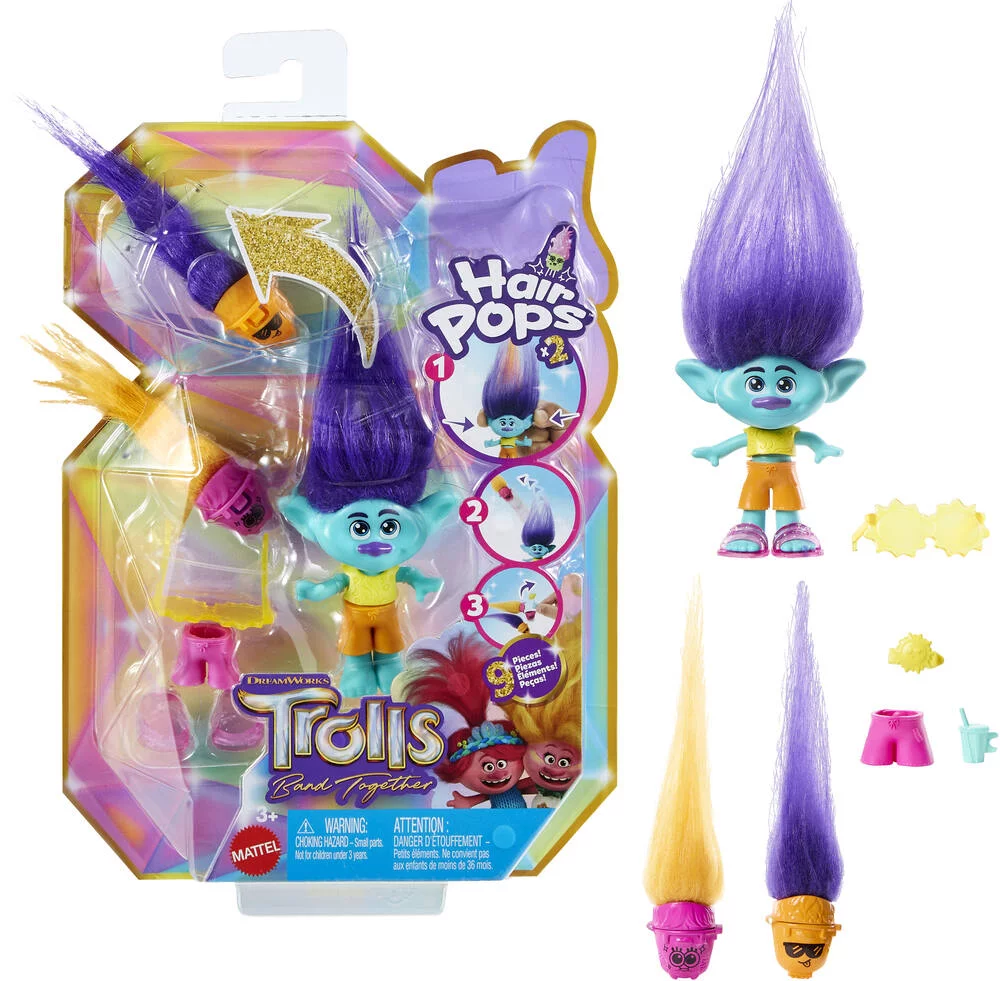 TROLLS 3 - FIGURINE BRANCHE -HAIR POPS