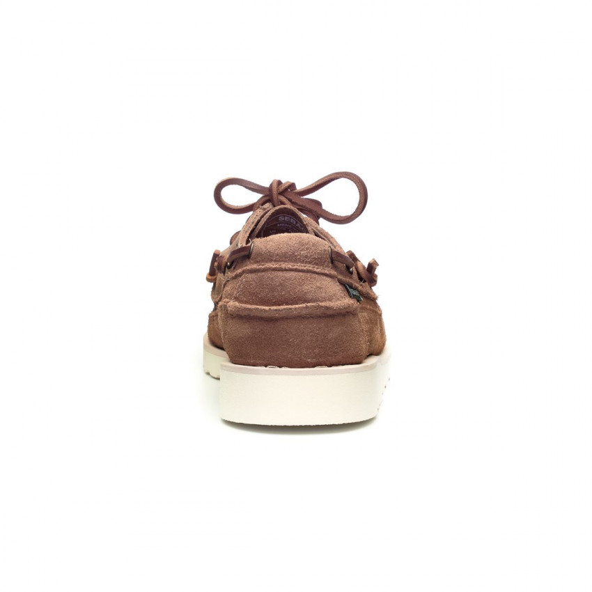 KEUKA Beige Camel-Mocassin en daim pour homme