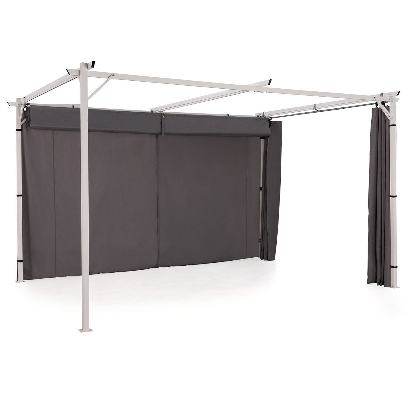 Pratik Garden Rideau Universel pour Pergola Izifix 3M gris - 290x215 cm