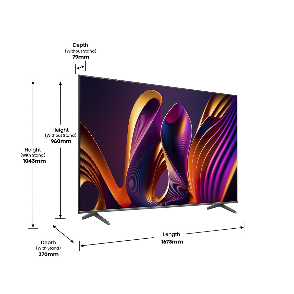 Hisense QLED-Fernseher »75E77NQ PRO« 190,5 cm/75 ″ UHD