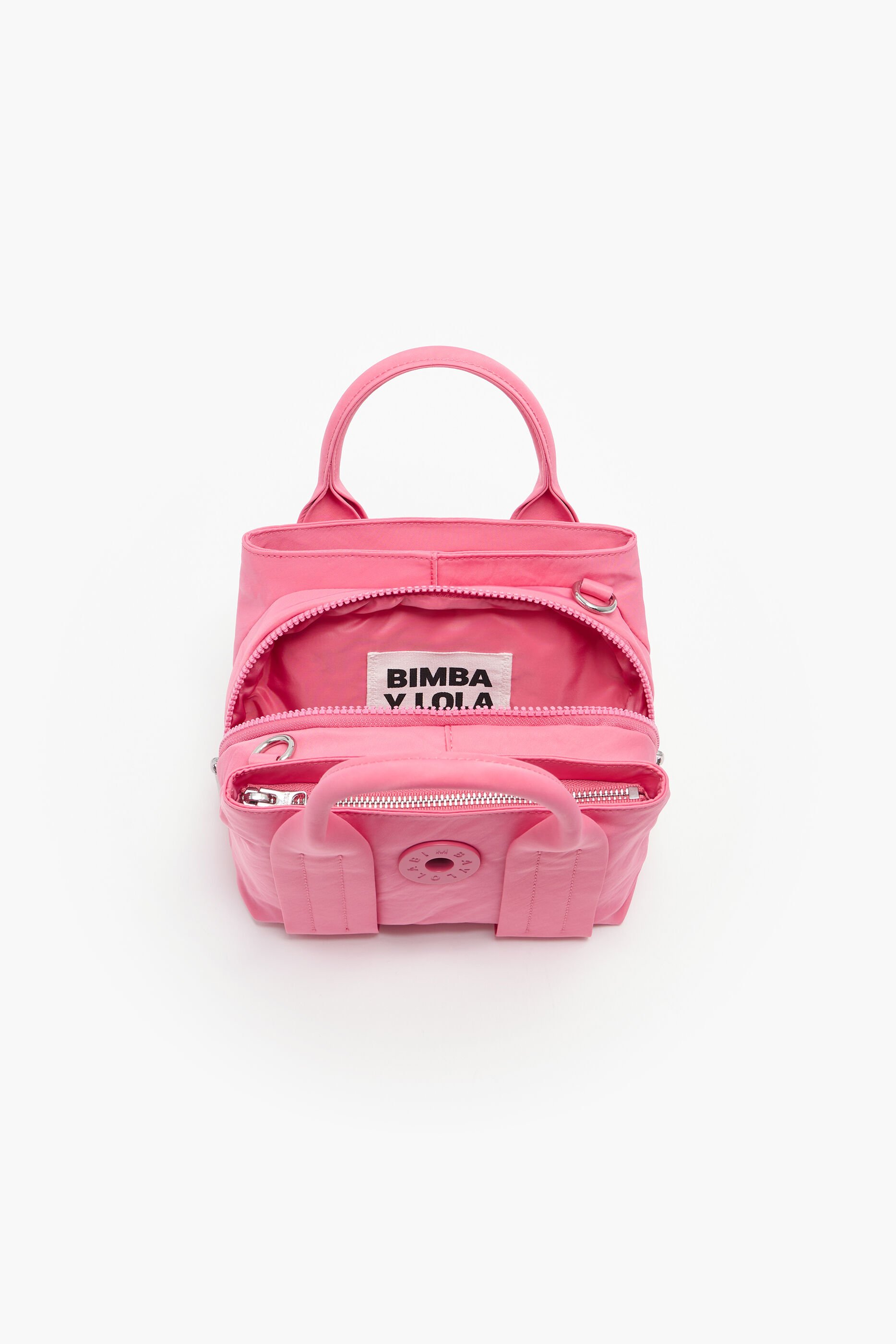Bolsa de nylon rosa tamanho XS