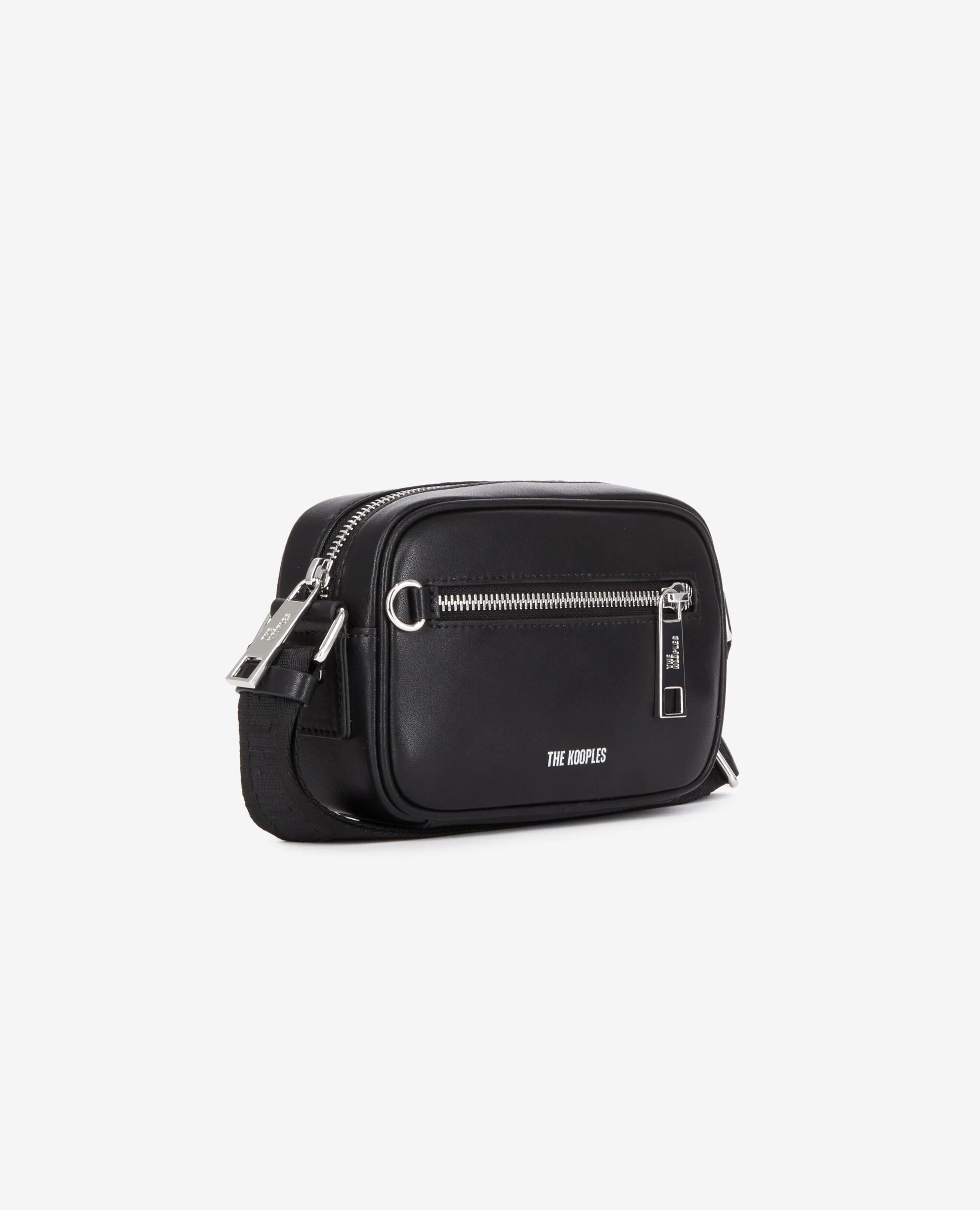 Sac messenger small en cuir noir
