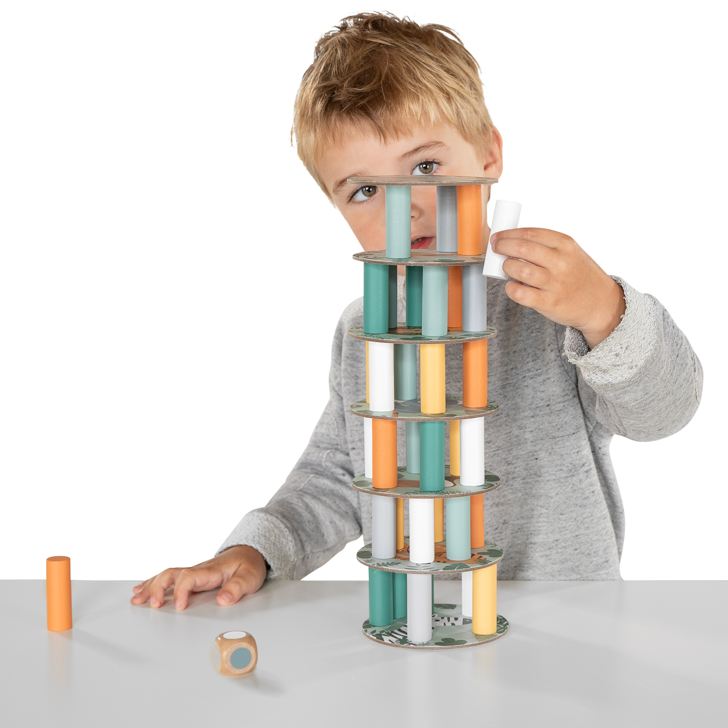 Small Foot-Houten Wiebeltoren Safari Spel