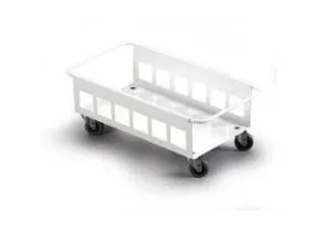Vogn DURABIN 60 ltr. hvid med hjul - til affaldsspande