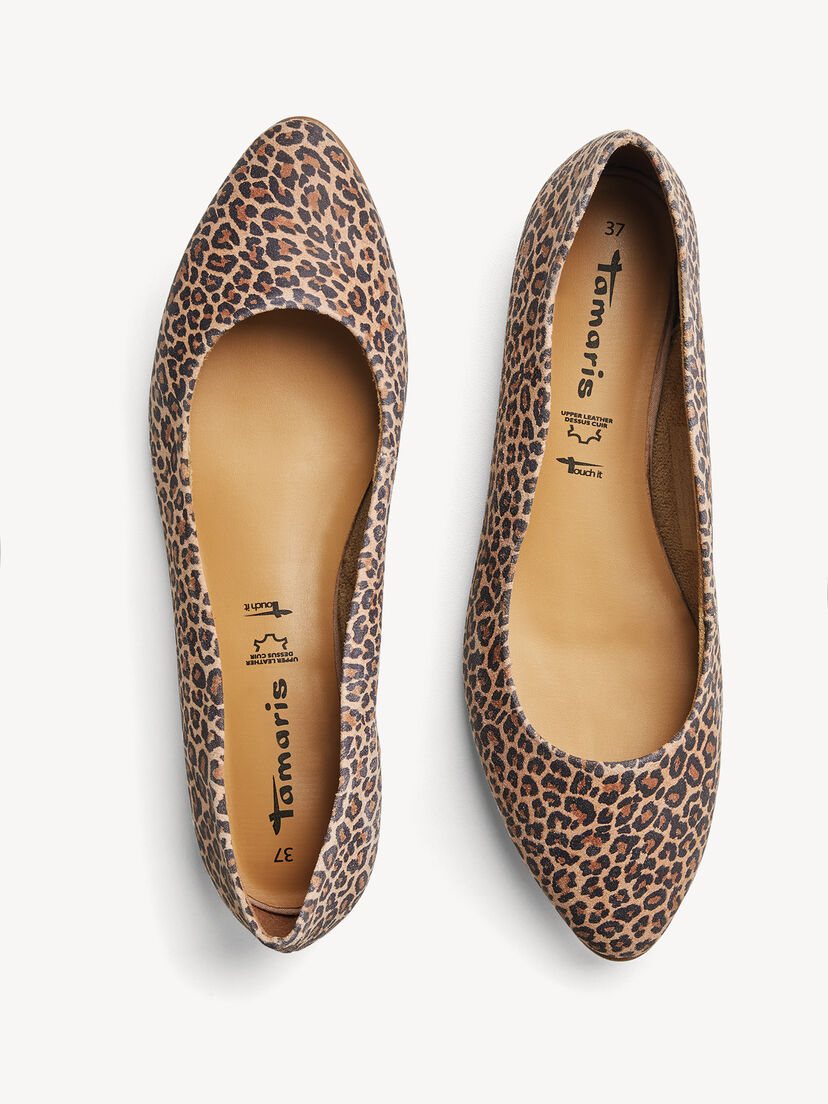 Leren Ballerina - bruin