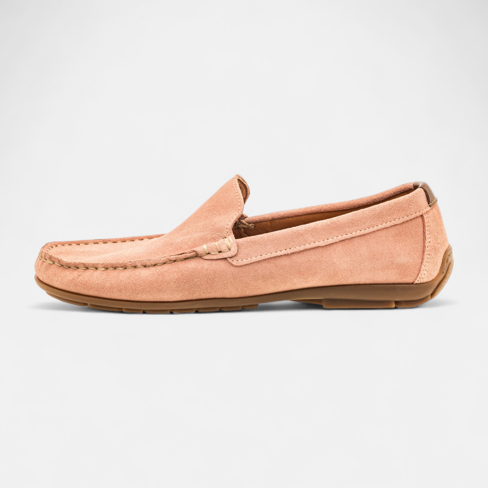 Mocassins Homme en cuir rose