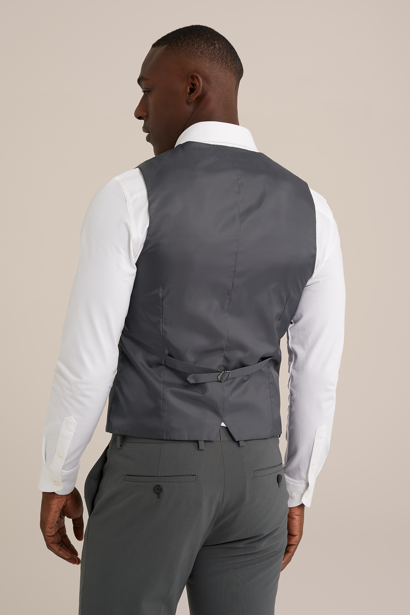 slim fit gilet Fundamentals Groen