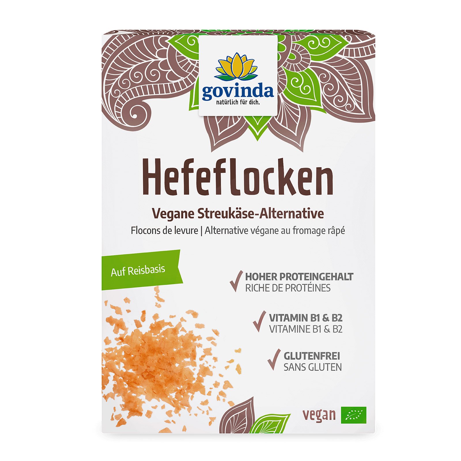 Govinda Hefeflocken auf Reisbasis