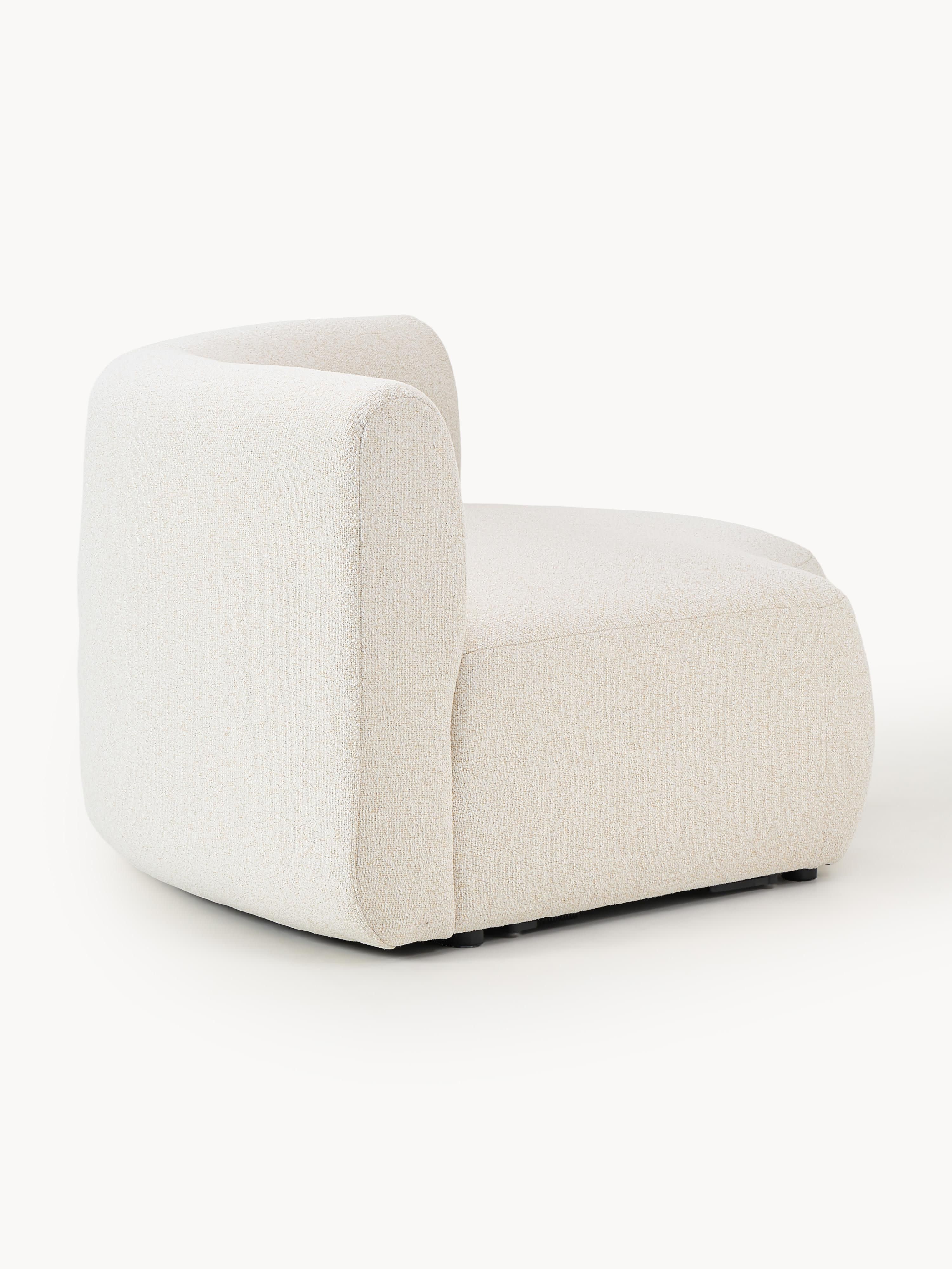Ronde bouclé hoekmodule Sofia