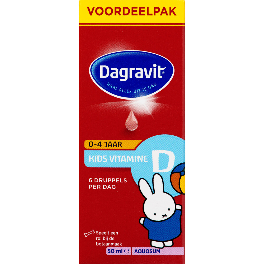 2x Dagravit Vitamine D Aquosum Druppels Kids50 ml