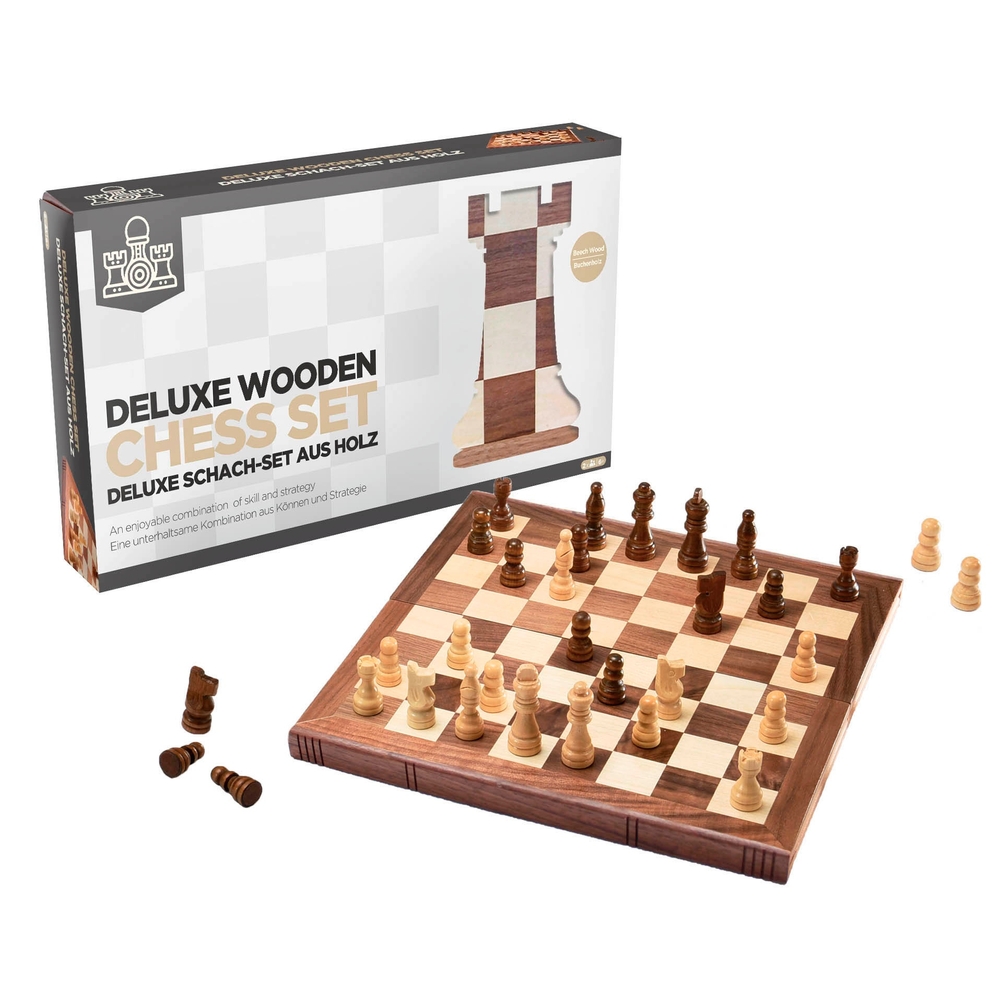 Deluxe-Schachset aus Holz