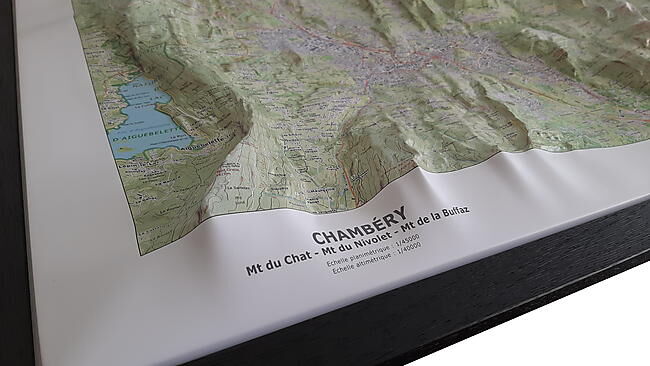CARTE EN RELIEF CHAMBERY