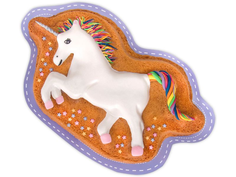 Städter Backform Elly das Einhorn 36.5 x 21 x 6 cm Motiv-Backform