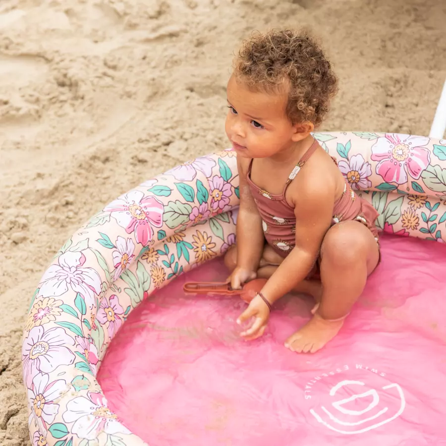 Swim Essentials Printed Children's Pool 100 cm Pink Blossom