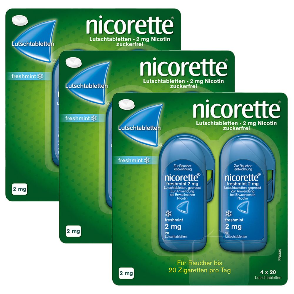 nicorette® Lutschtablette freshmint 2 mg- Jetzt 20% Rabatt sichern*