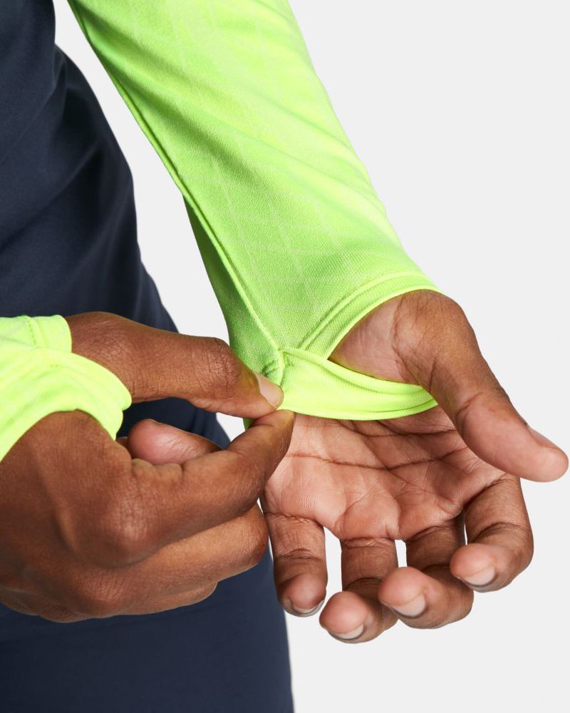 Haut d'entrainement 1/4 Zip Nike Strike 23 Jaune Fluo pour homme