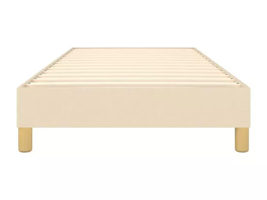 Sommier à lattes de lit Crème 80x200 cm Tissu