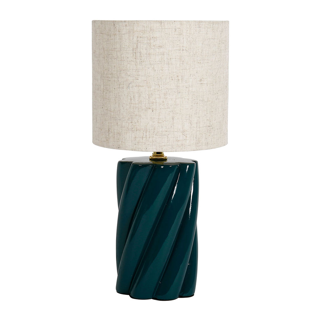 Lampe TWIST bleu H44cm