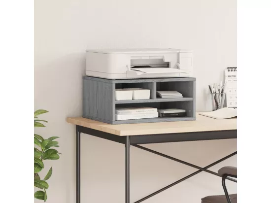 Support d'imprimante sonoma gris 49x40x22,5cm bois d'ingénierie