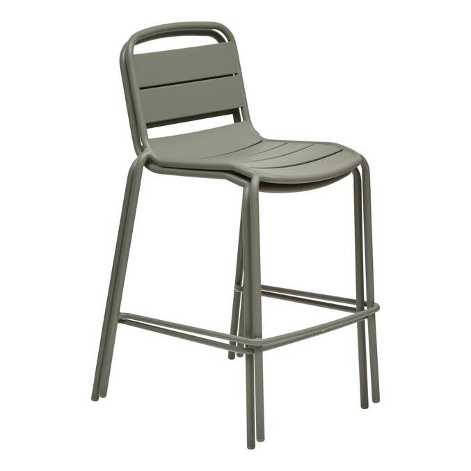 Chaise haute de jardin ALEGORIA Vert laurier