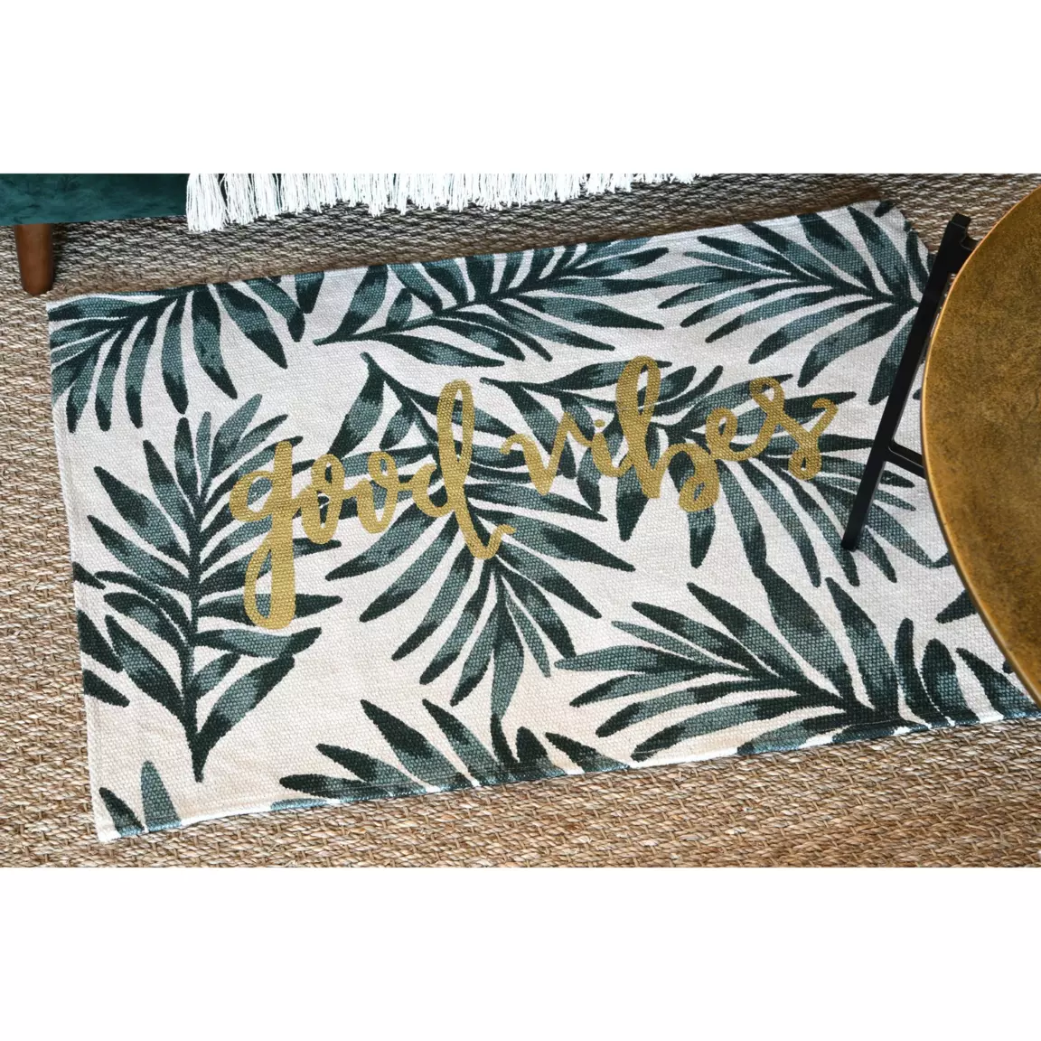 Tapis coton (90 cm) Vibes Ecru