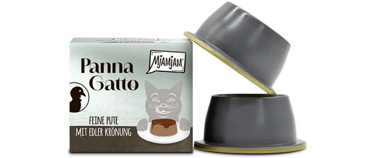 Panna Gatto Pute mit edler Krönung, 2 x 80 gAlleinfuttermittel für ausgewachsene Katzen