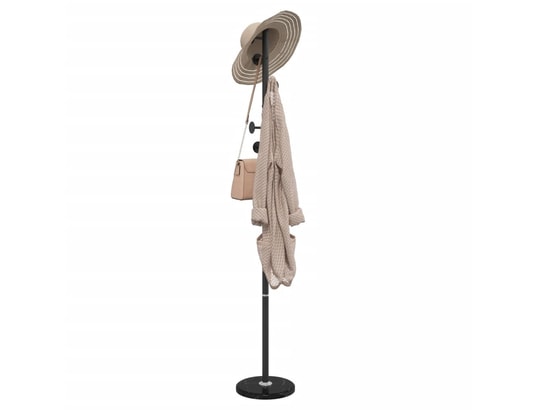 VIDAXL - Porte manteau Porte-manteau noir 176 cm fer enduit de poudre