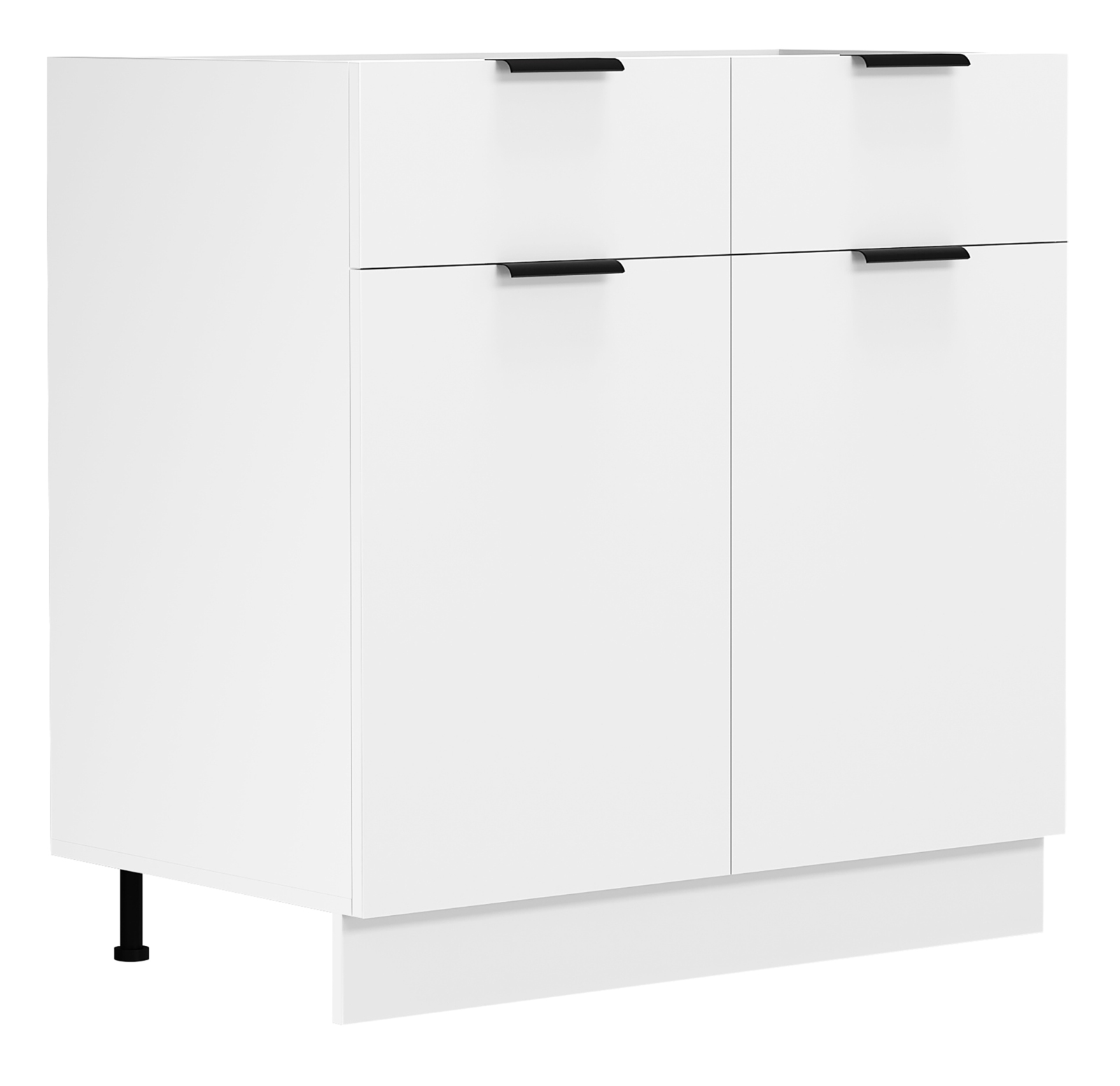 Unterschrank FASOLA - weiß - 2 Schubkästen - 80 cm