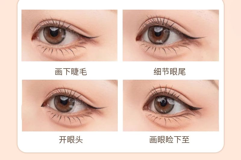 MANSLY - Intense zwarte gladde eyeliner met spiegel