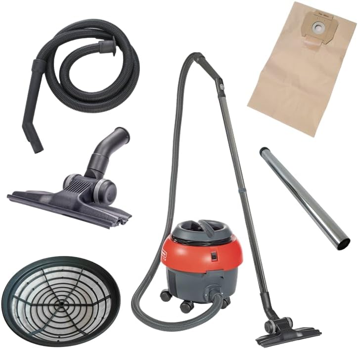 S10 Light Staubsauger 850 Watt - Staubsauger mit Kabel (10m) rot, Trockensauger