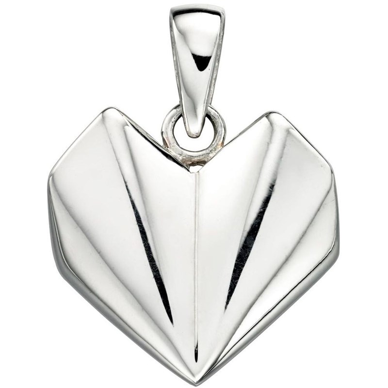 Collier coeur et sa Chaine de 51 cm en argent 925/1000