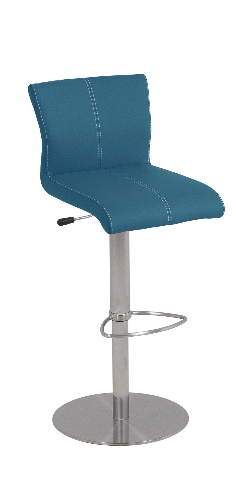MONDO Barhocker AMATI 2er Set Lederlook Happy Color cyanblau